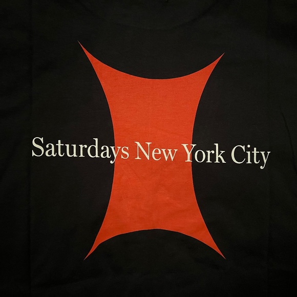 SATURDAYS NYC Super Ellipse Black L/S T-Shirt LARG - Picture 9 of 10